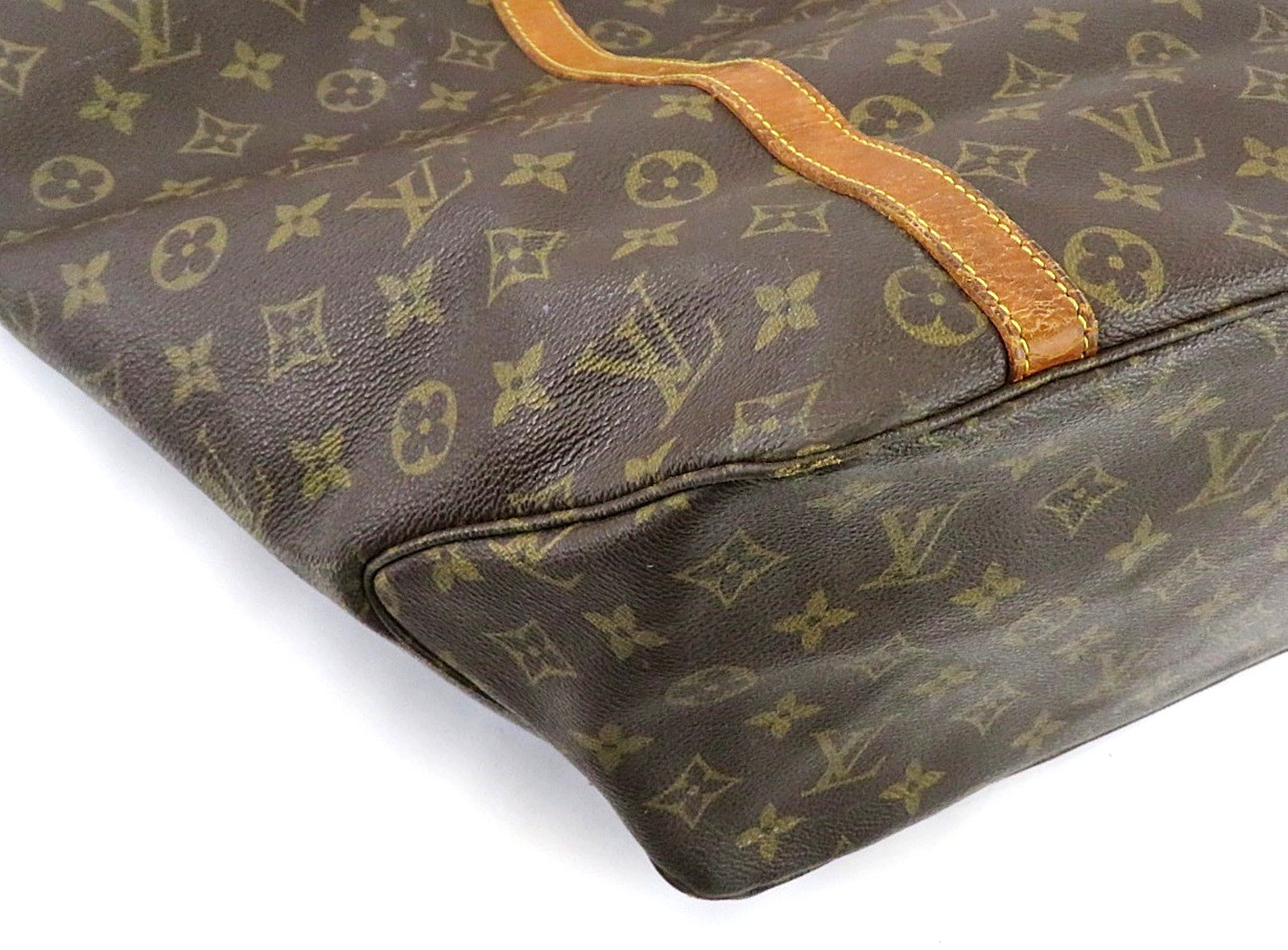 Authentic LOUIS VUITTON Sac Shopping GM Tote Monogram Shoulder Bag #63702