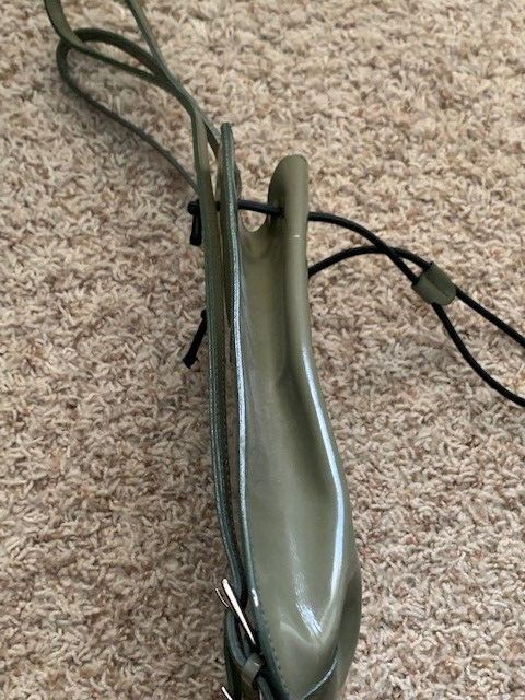 Women’s FURLA Olive Green Structured Leather Backpack