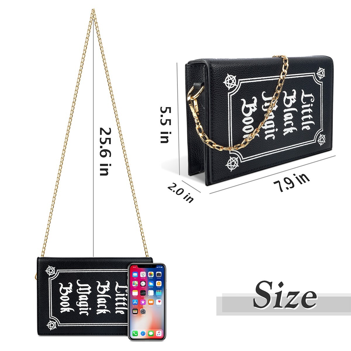 Crossbody Bags for Women Book Purse, Crossbody Shoulder Purses for Girls