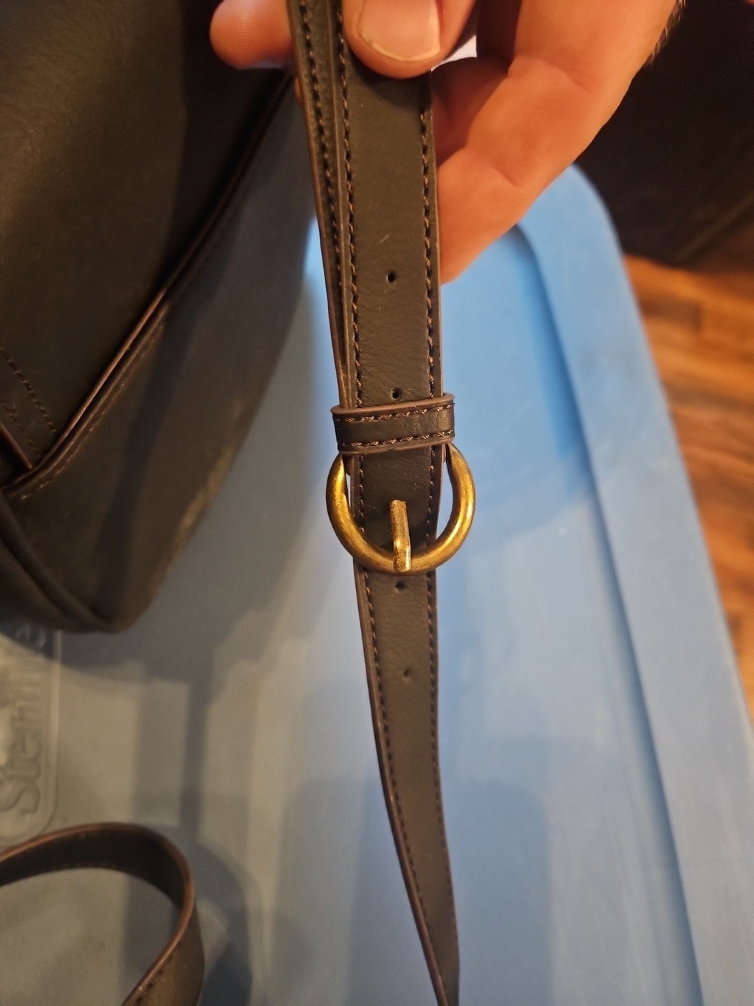 A.N.A New Approach Brown Leather Crossbody Bag Great Condition