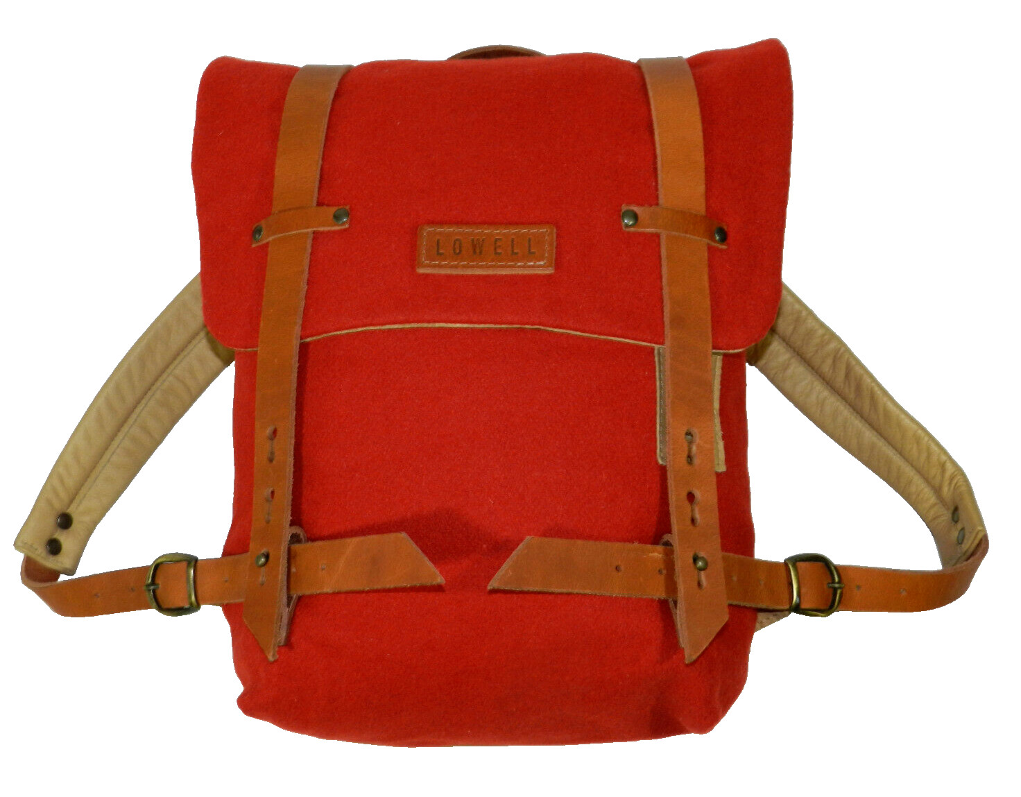Red Wool Backpack New