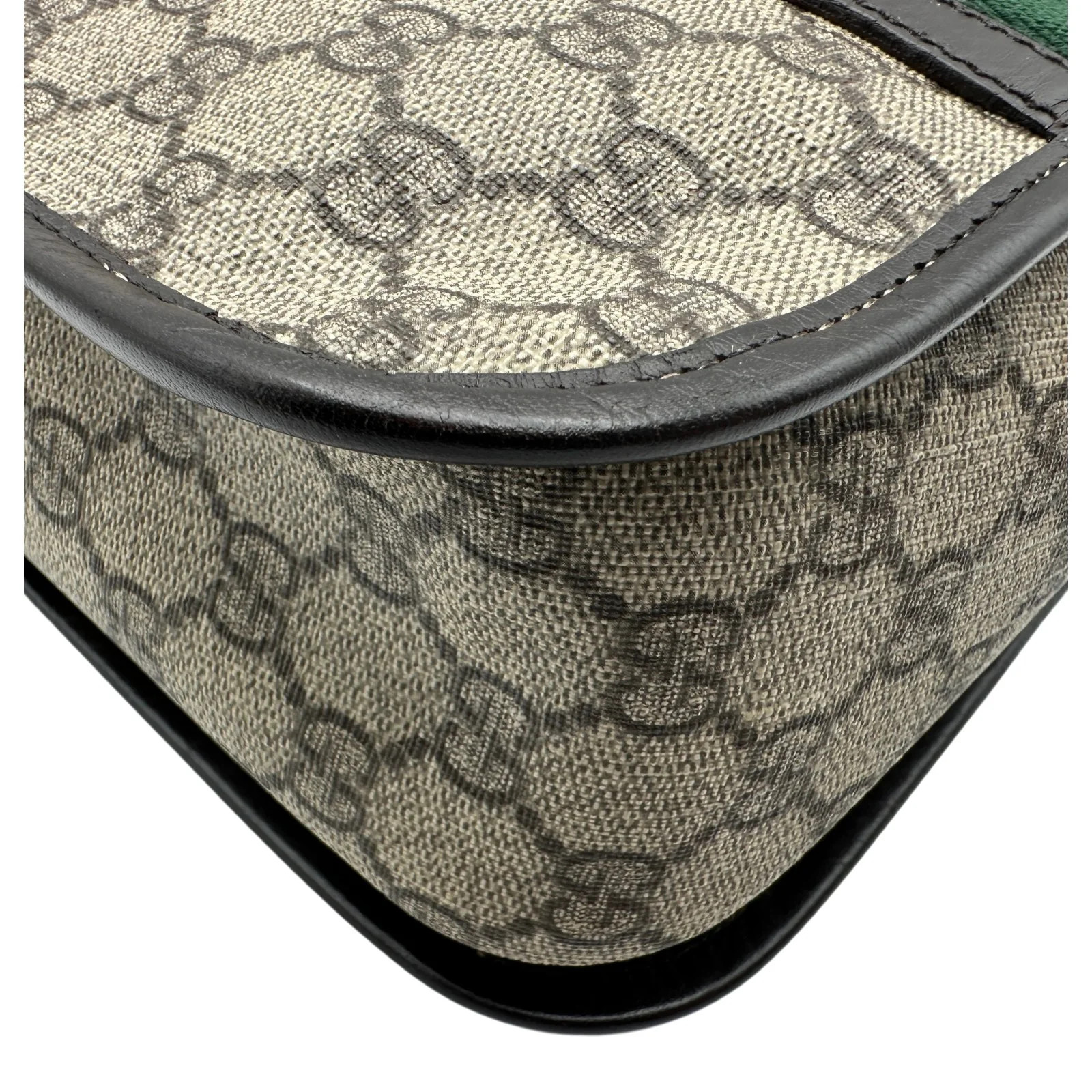 GUCCI GG Plus Sherry Line Messenger Bag Brown Coated Canvas #OKB8083