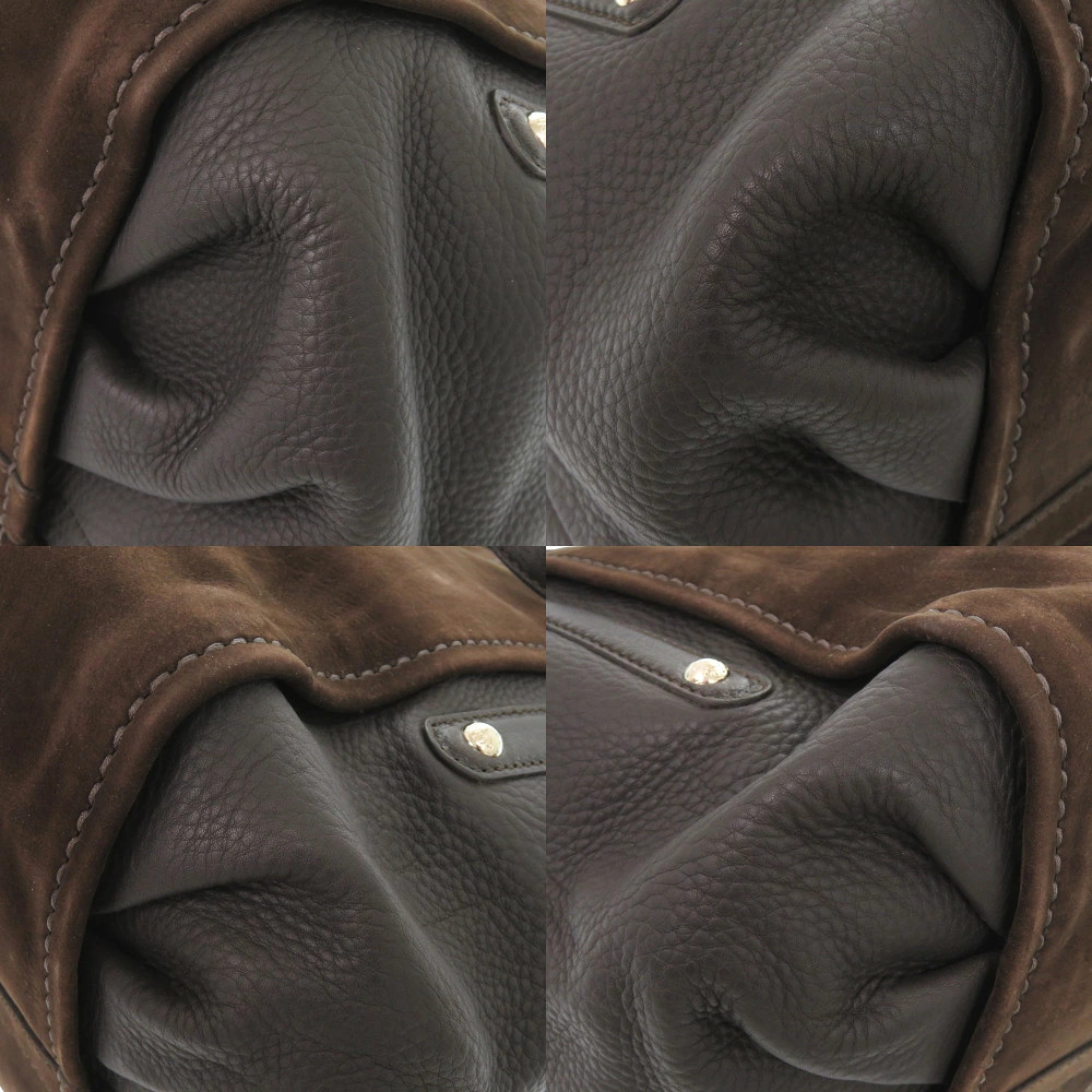 Tod’s 2way Suede / Leather Brown Women’s Bag #LTB1749