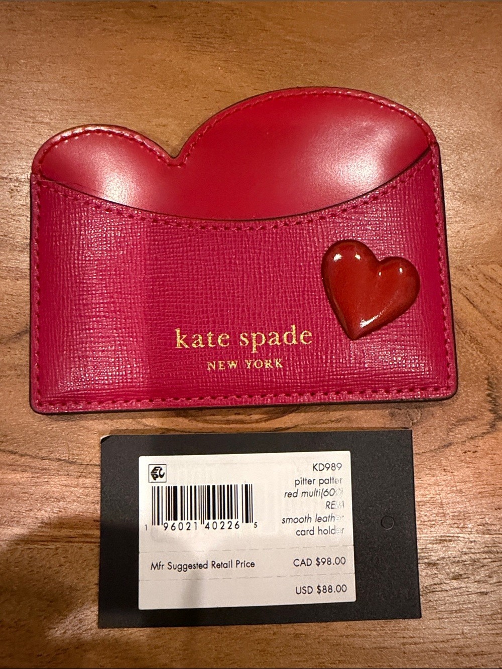 NWT Kate Spade Pitter Patter Card Holder