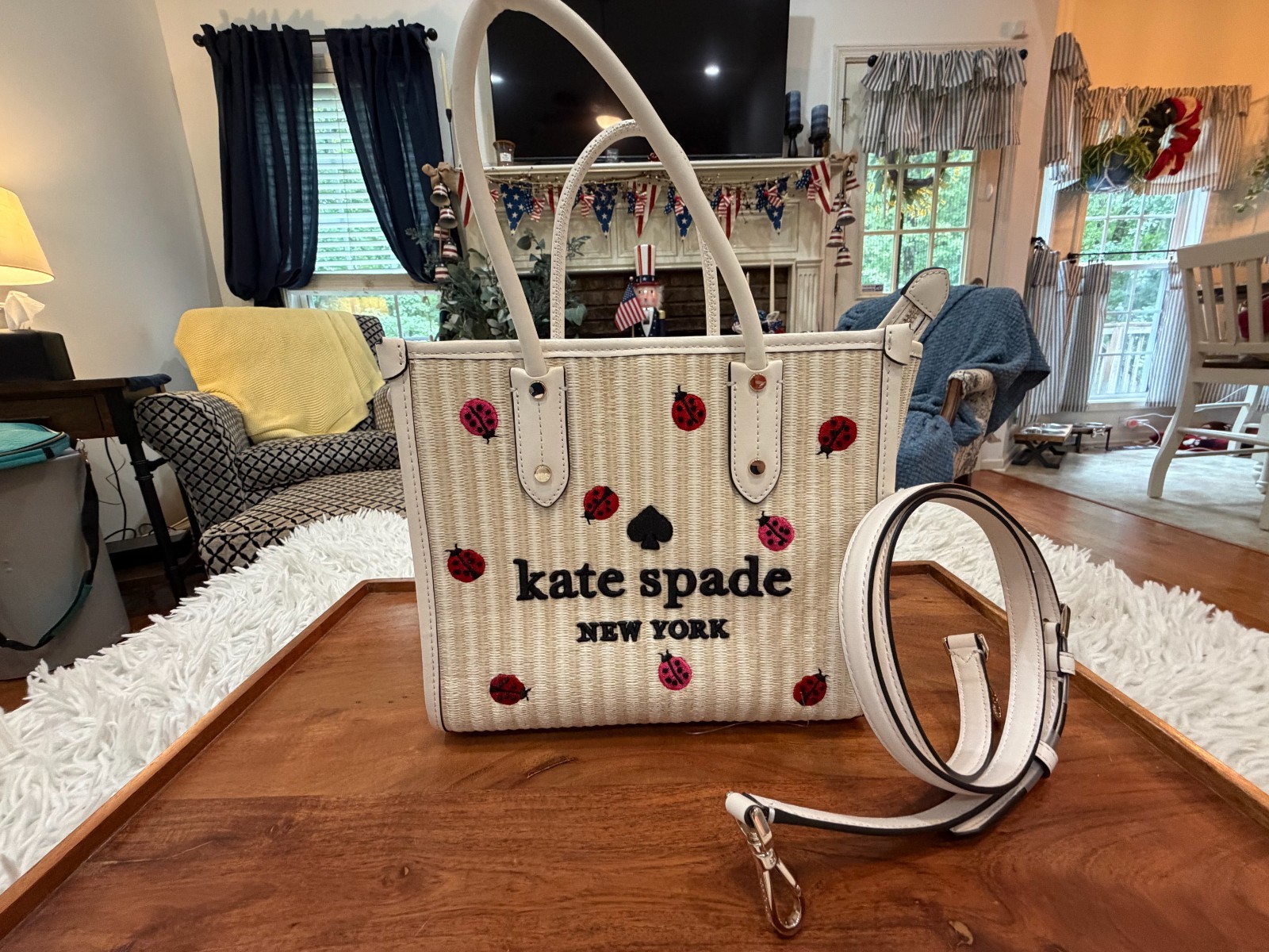 Kate Spade Ladybug Dottie Top Handle Crossbody Bag. NWT KA637 Small Tote