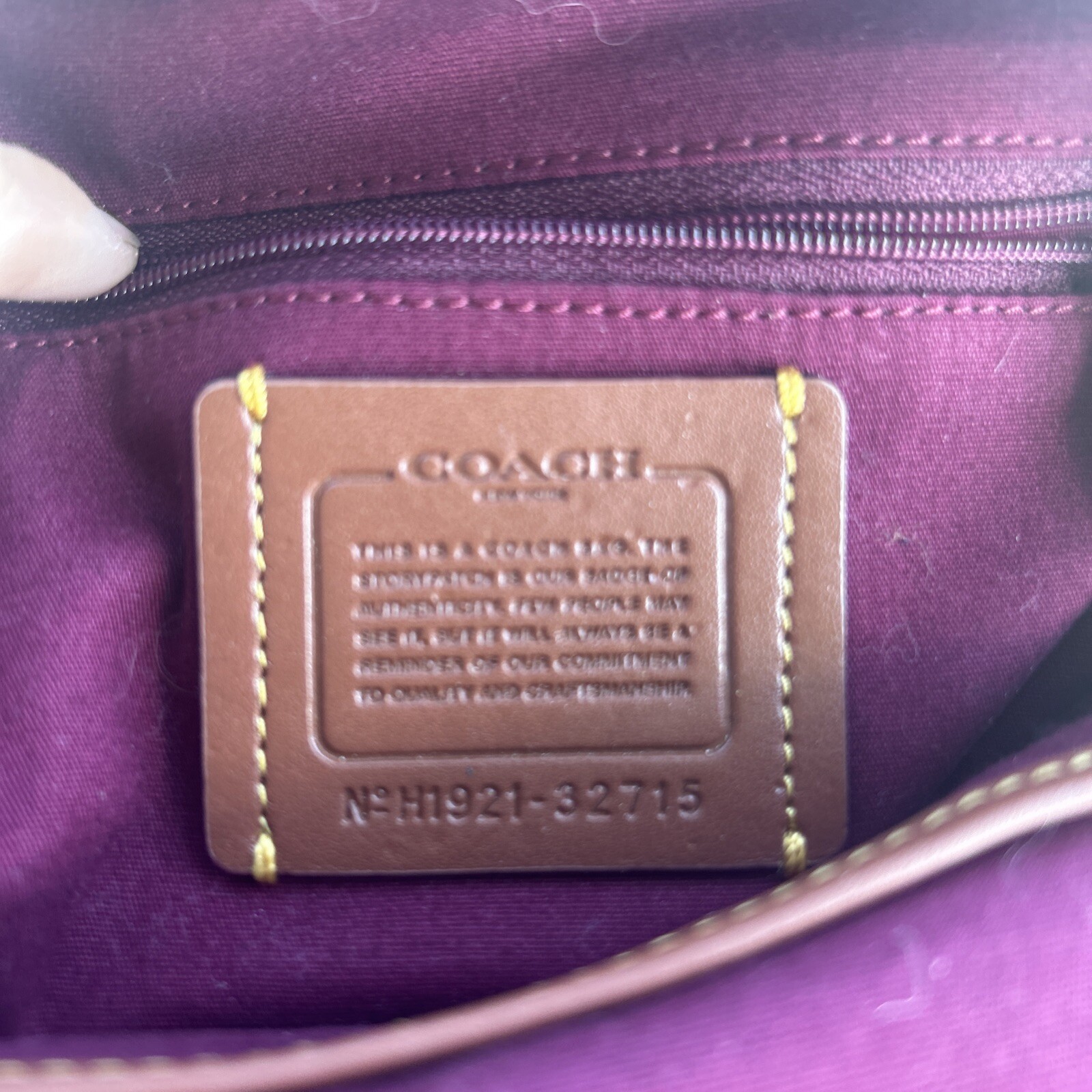 Coach Campus Backpack 23 In Signature Coated Canvas Brown Leather Purse 32715