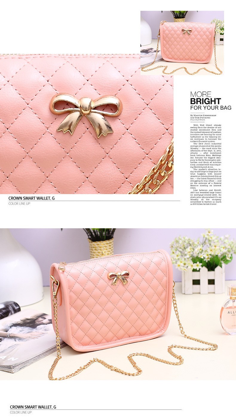 Womens Small Pink Quilted Crossbody Tote Purse – Cute Girl Satchel Shoulder Bag