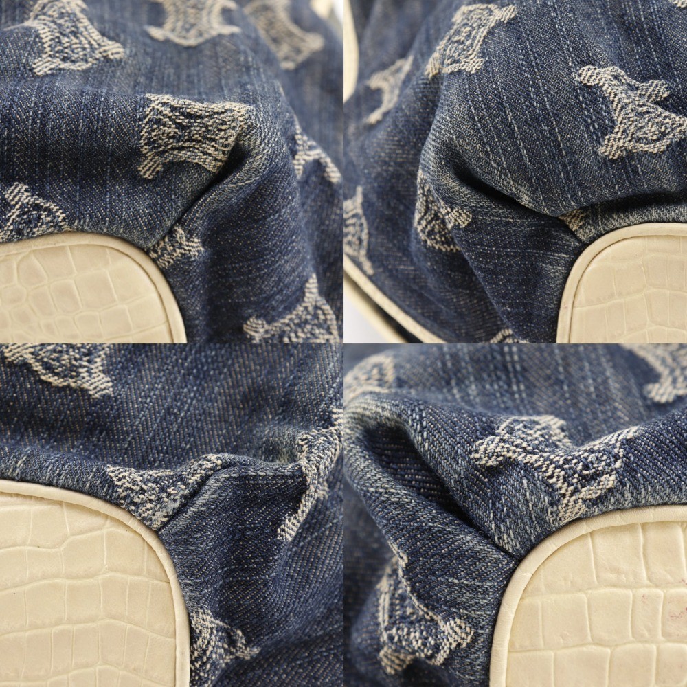 CELINE Bittersweet Tote Bag Paris Macadam Blue denim Women