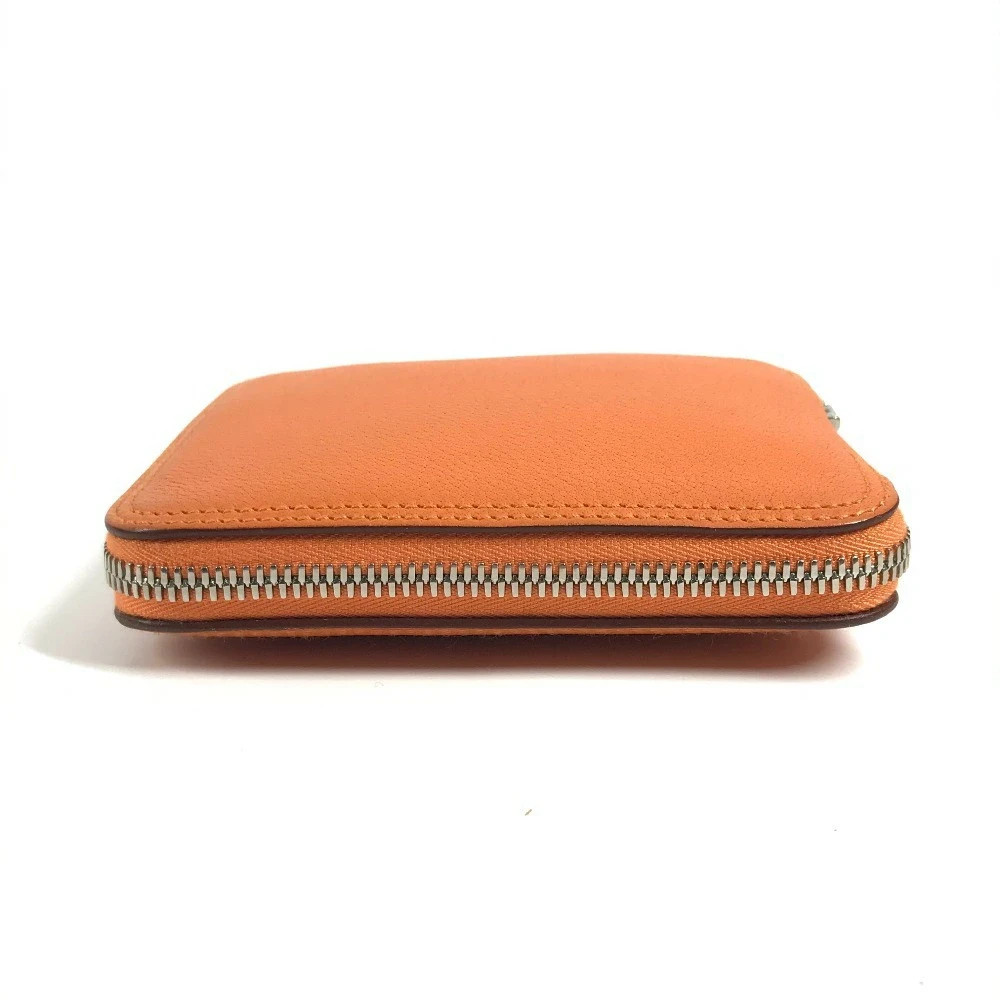 Hermes Silky Pop Foldable Tote Bag Elephant Print Silk Leather Orange
