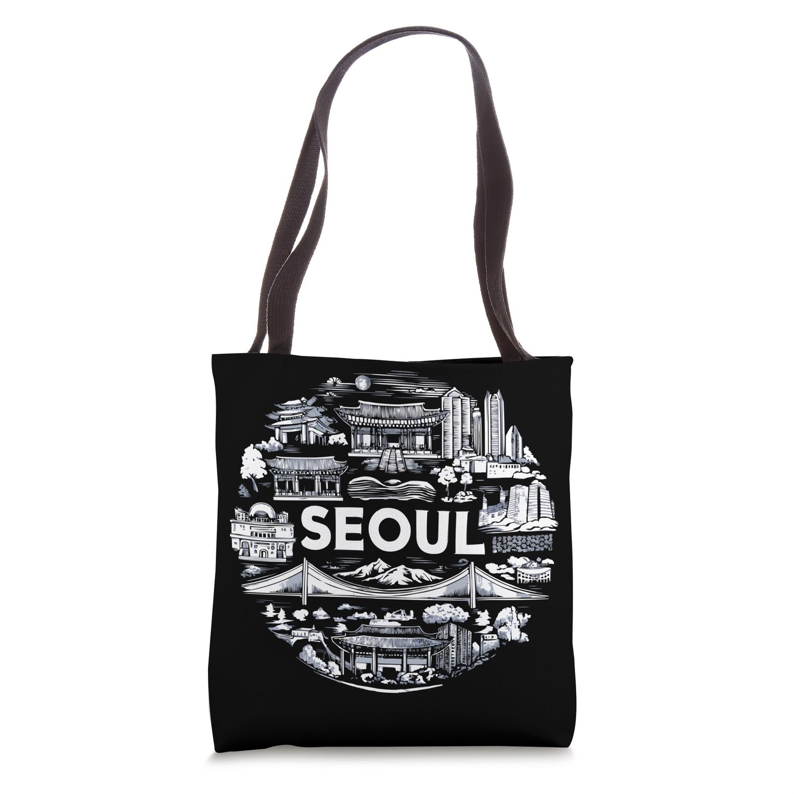 Seoul South Korea Travel Vacation Saranghae I Love Seoul Tote Bag