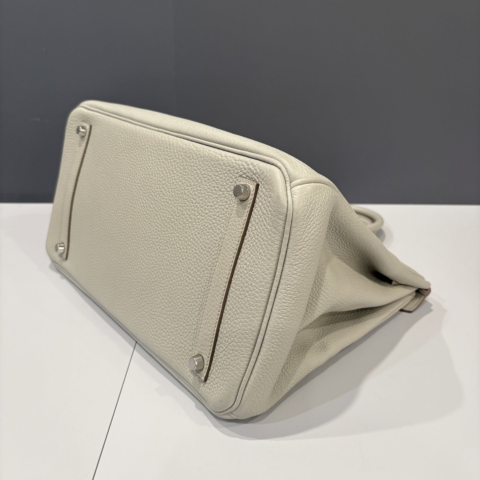 Hermes Birkin 35 80 Pearl Grey Togo (te051126a0)