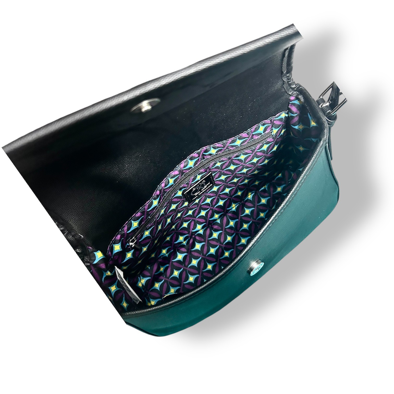 CXL by Christian Lacroix Karen Black Caviar Shoulder Bag Vegan Leather Office