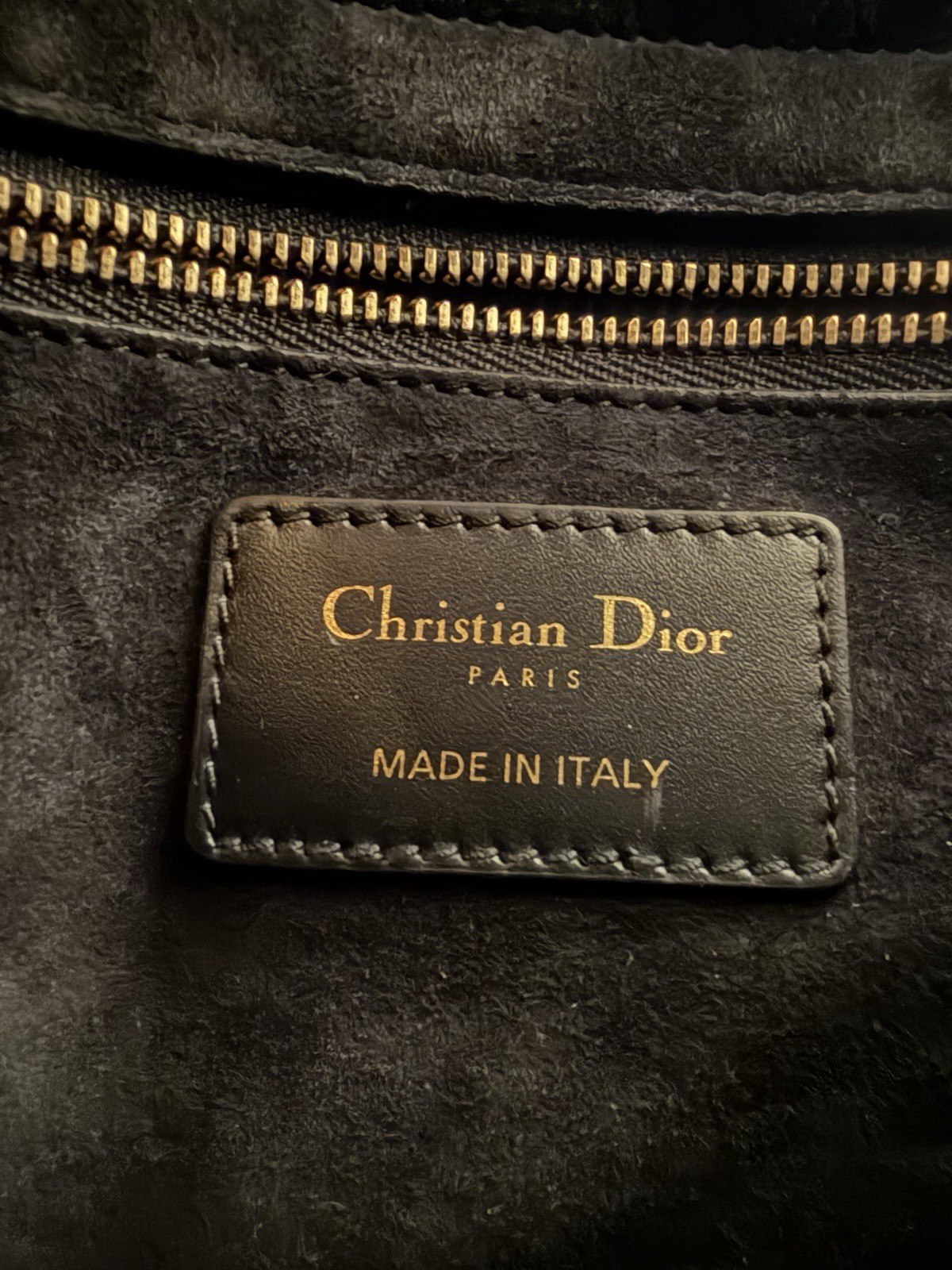 Dior Black Quilted Studded Lady Dior Purse