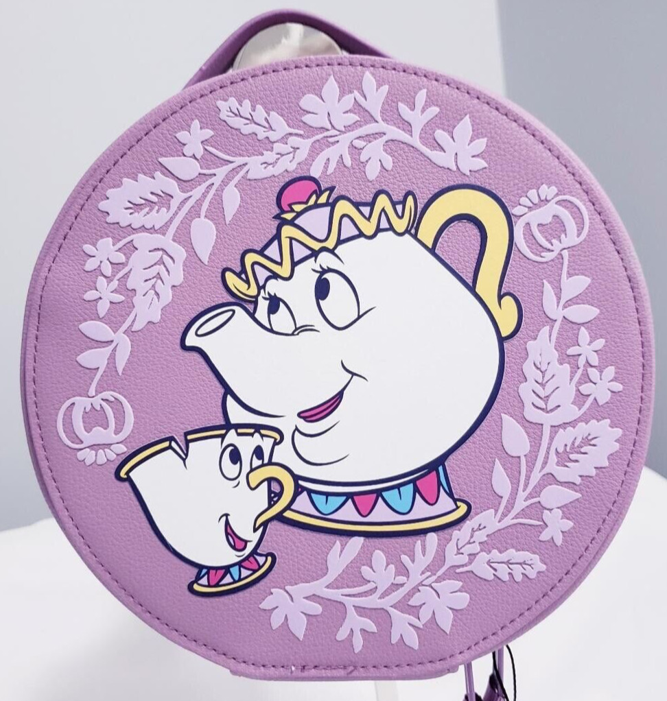Vera Bradley Disney Mrs. Potts & Chip Cosmetic Case Beauty and the Beast NWT