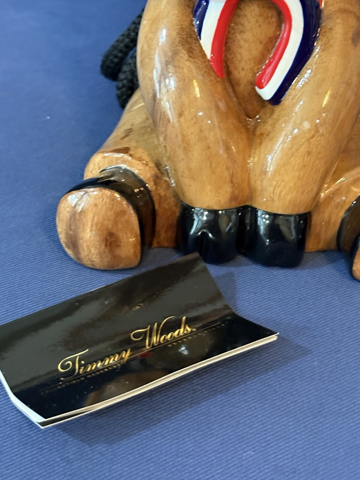 Original Design by Timmy Woods Beverly Hills Donkey Acacia Wood Shoulder Bag