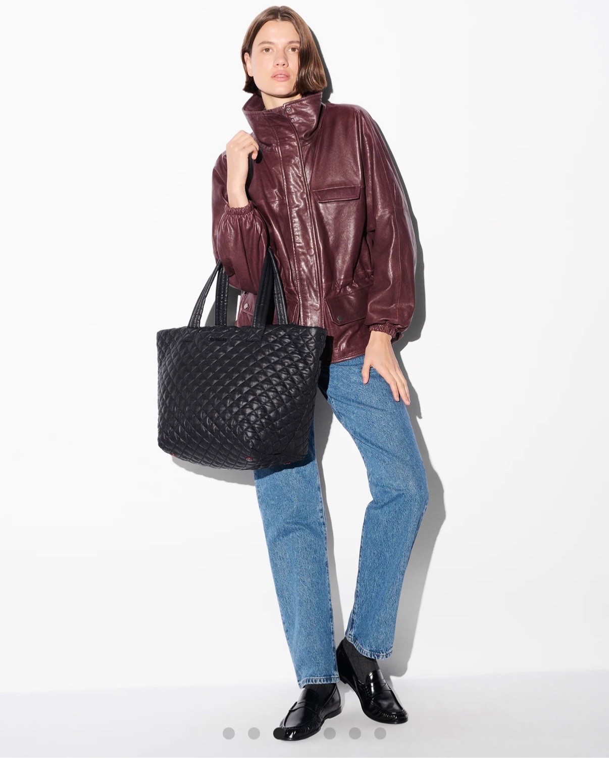 MZ Wallace Black medium Metro Tote Deluxe