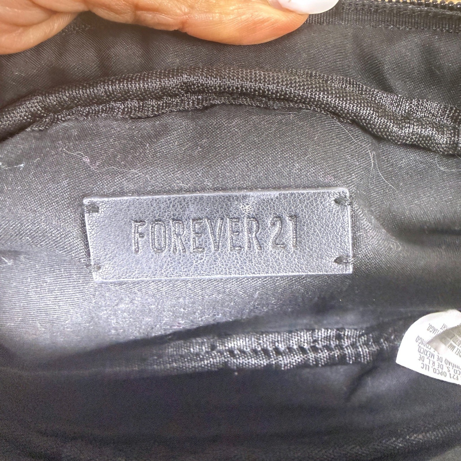 Forever 21 Fanny Pack OS Blue Denim Acid Wash Utility Y2K Adjustable Belt Bag