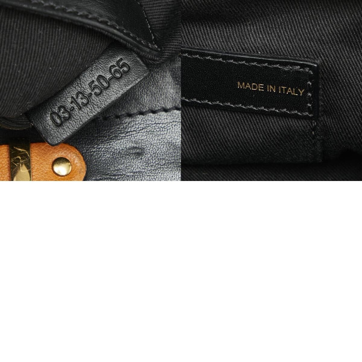 Chloe ALICE Brown Black Leather 2Way Shoulder Bag Tote Gold Hardware 11.4in