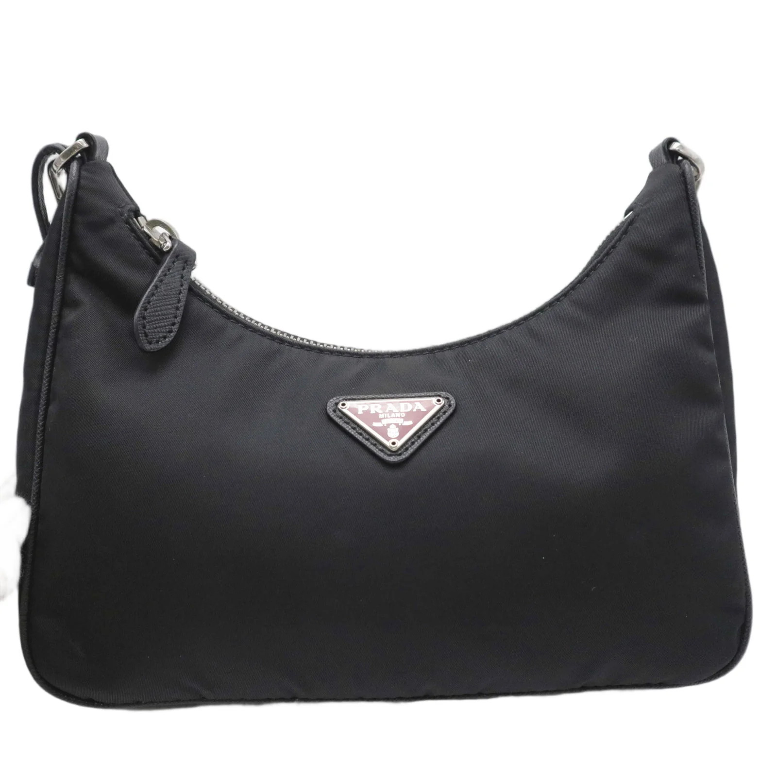 Prada Re Edition 2005 Shoulder Bag Black Tessuto Nylon (mm060526a5r)