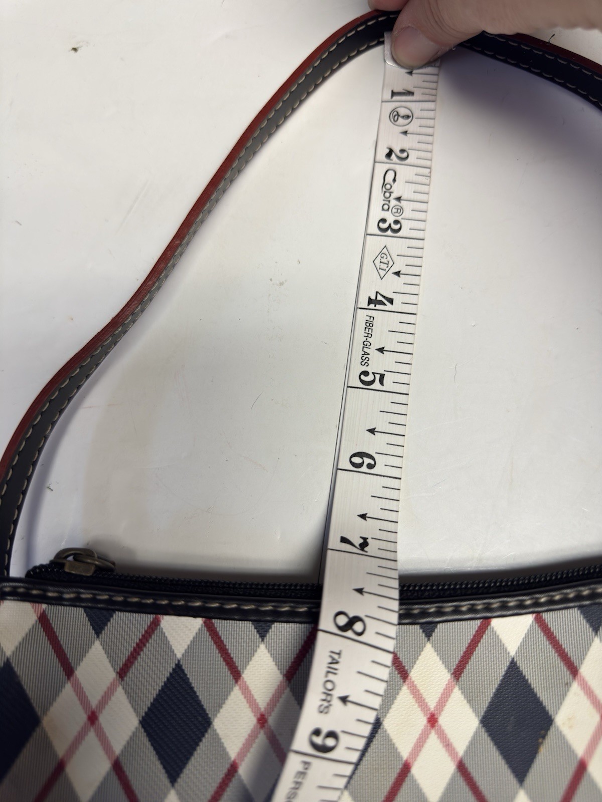 Y2K Tommy Hilfiger Plaid Baguette Shoulder Bag Mini Preppy Tartan Purse