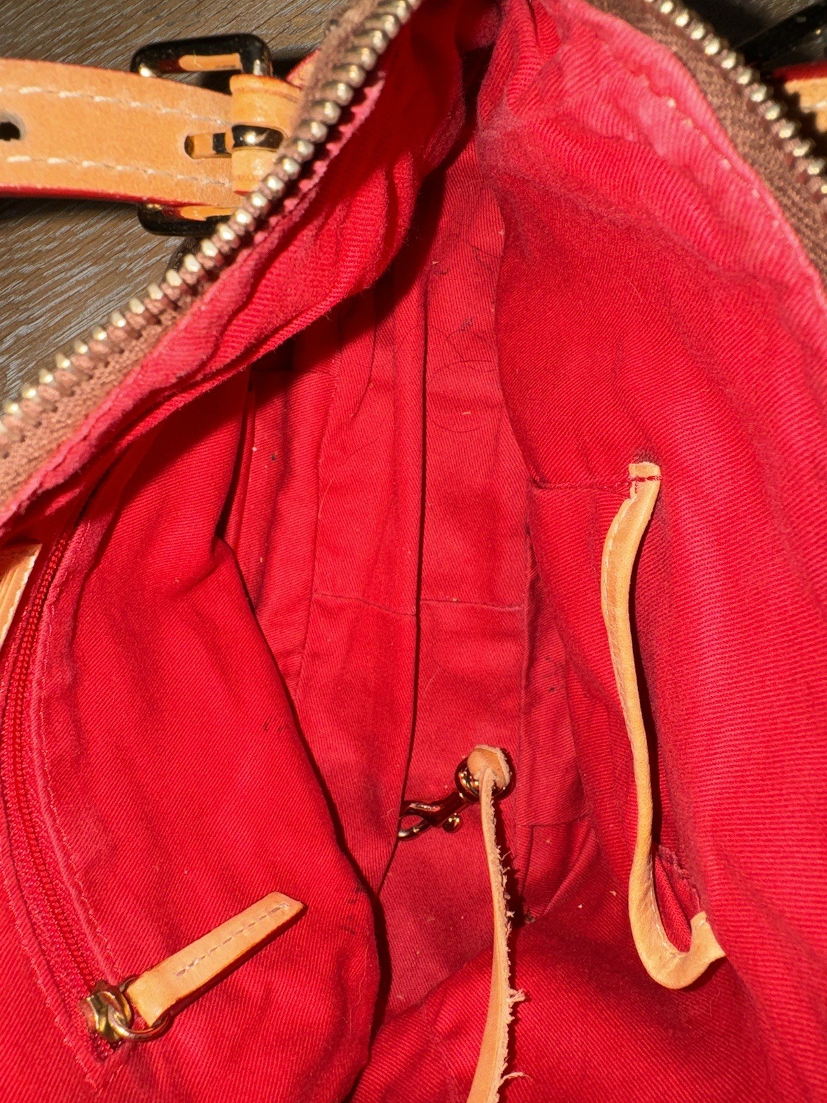 Dooney And Bourke Nina Shoulder Bag Canvas Leather Trim Bag Satchel