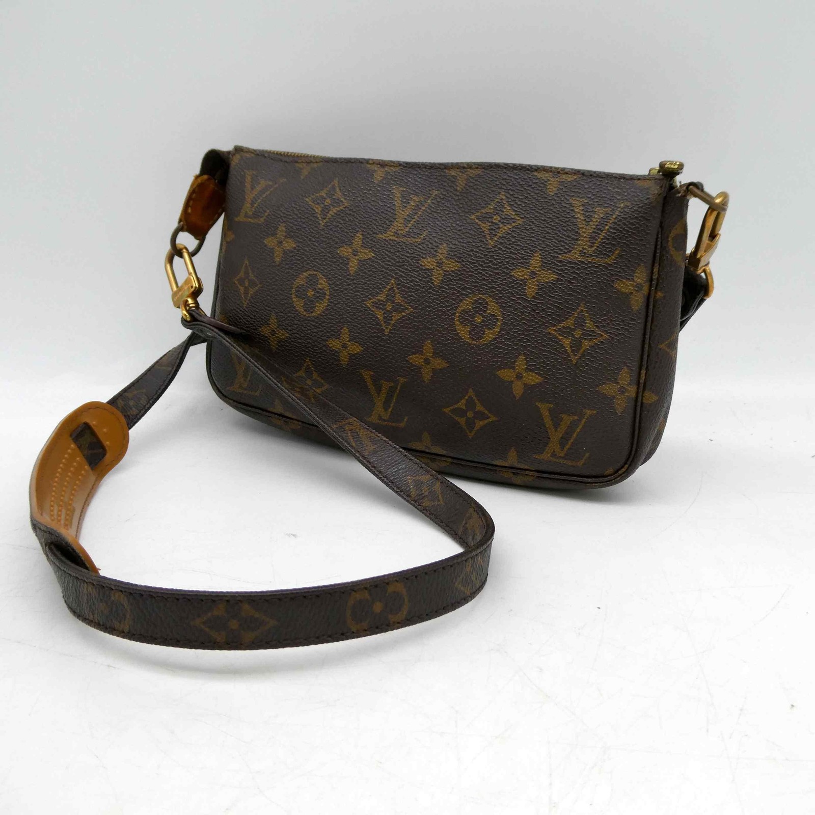 [Genuine Long Strap] Louis Vuitton Pochette Accessoires Bag M51980 Monogram 1065