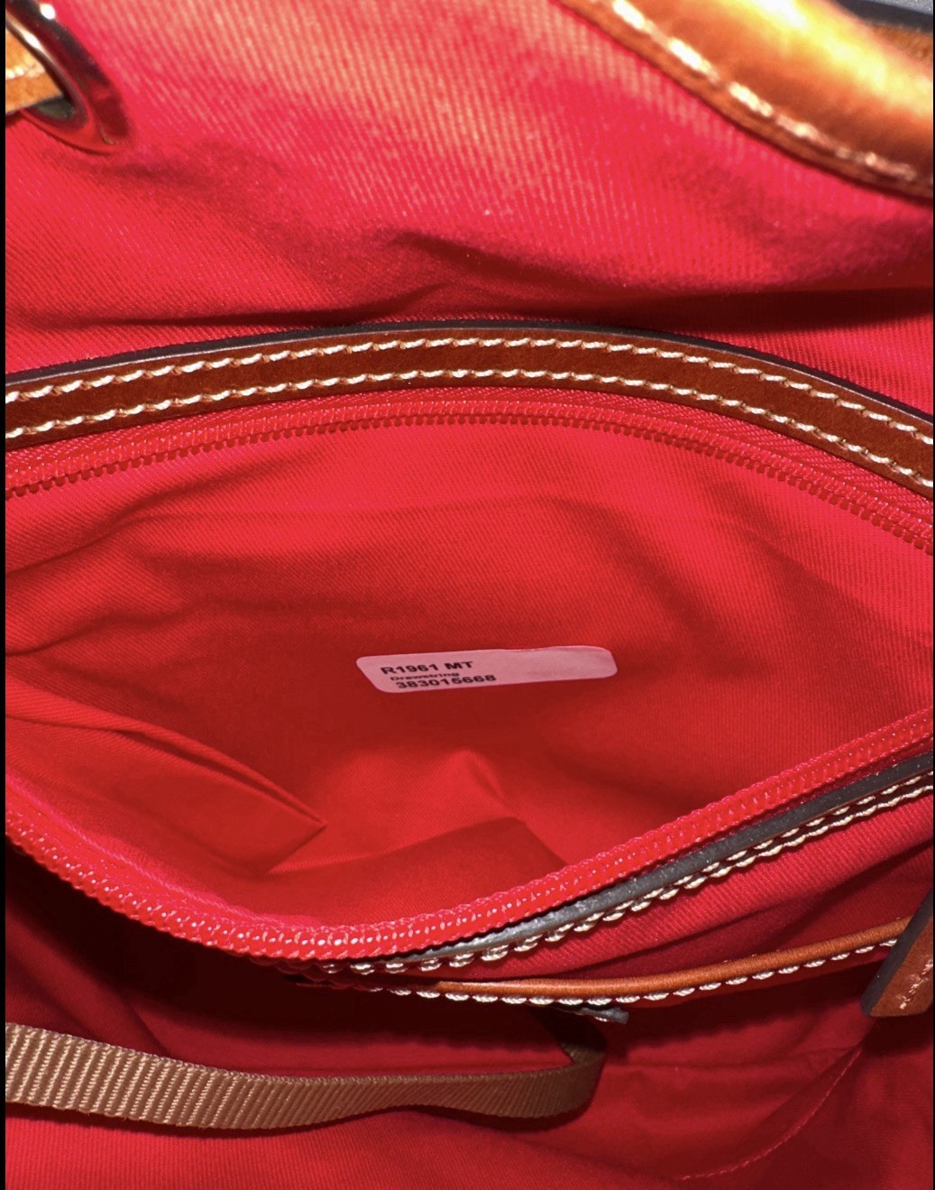 DOONEY & BOURKE ITALIAN LEATHER DRAWSTRING PEBBLED BAG MUSTARD/BRN BNWT