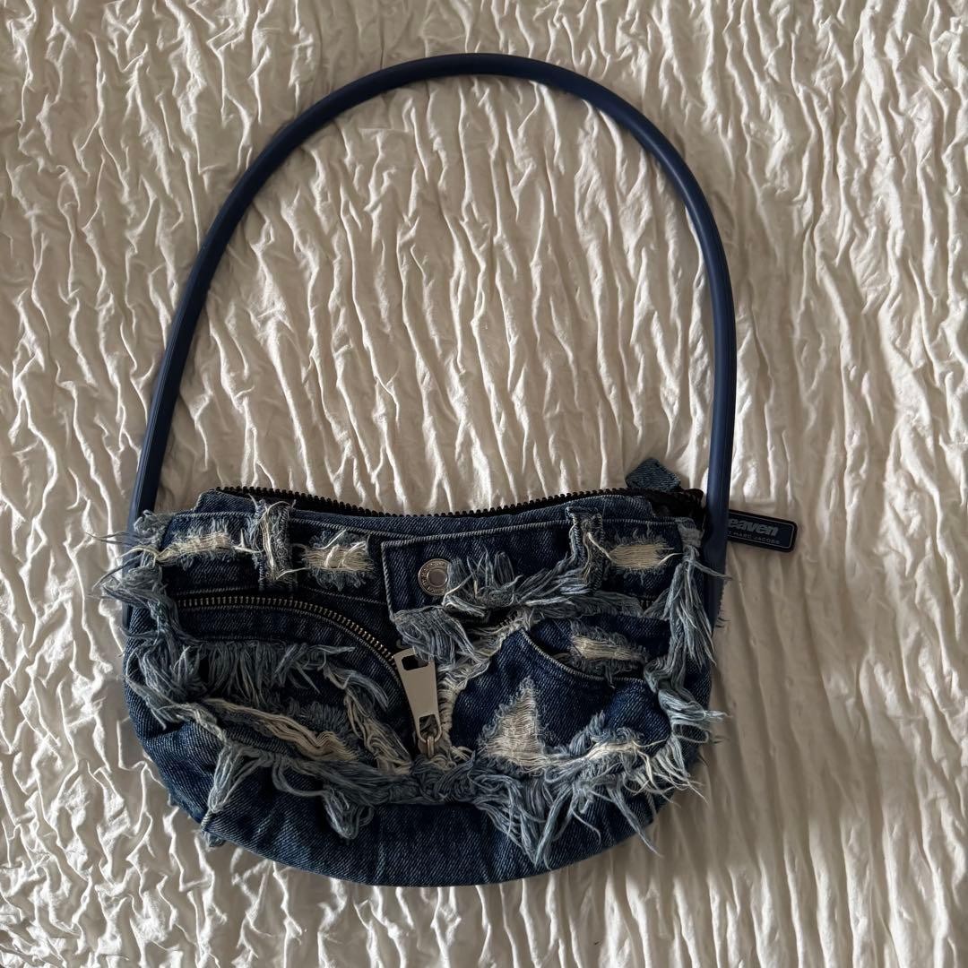 Heaven By Marc Jacobs Denim Shoulder Bag Luxury Designer Women Limited Edition R