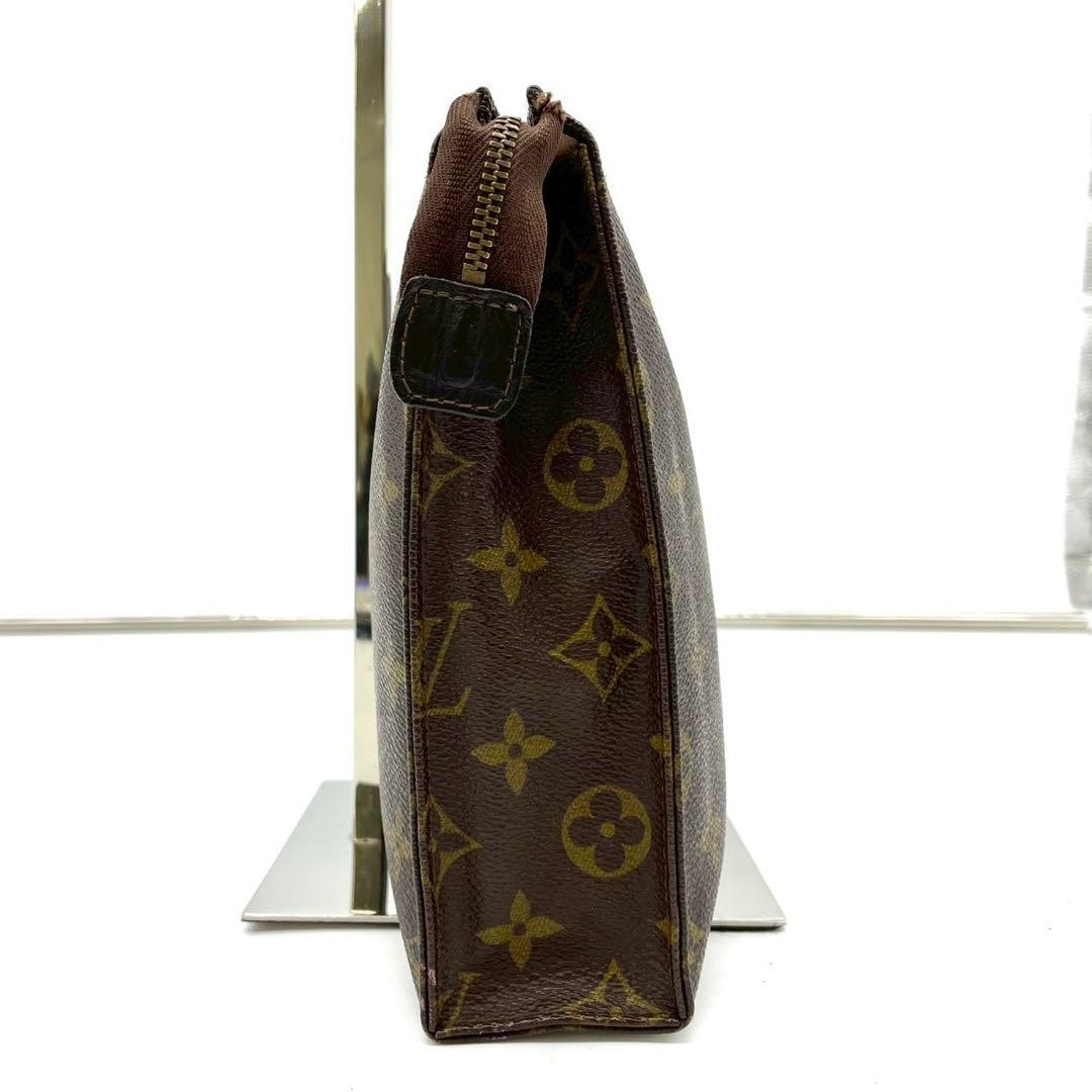 Louis Vuitton Monogram Poche Toile Clutch Bag Brown PVC Auth