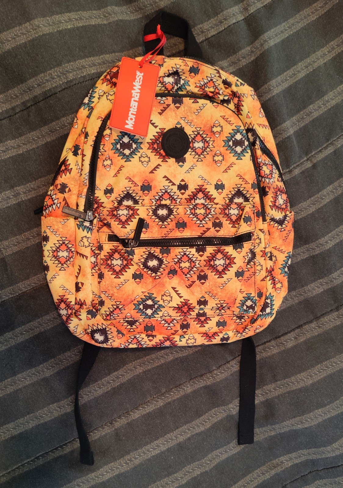 Montana West Yellow Aztec Print Backpack – NEW
