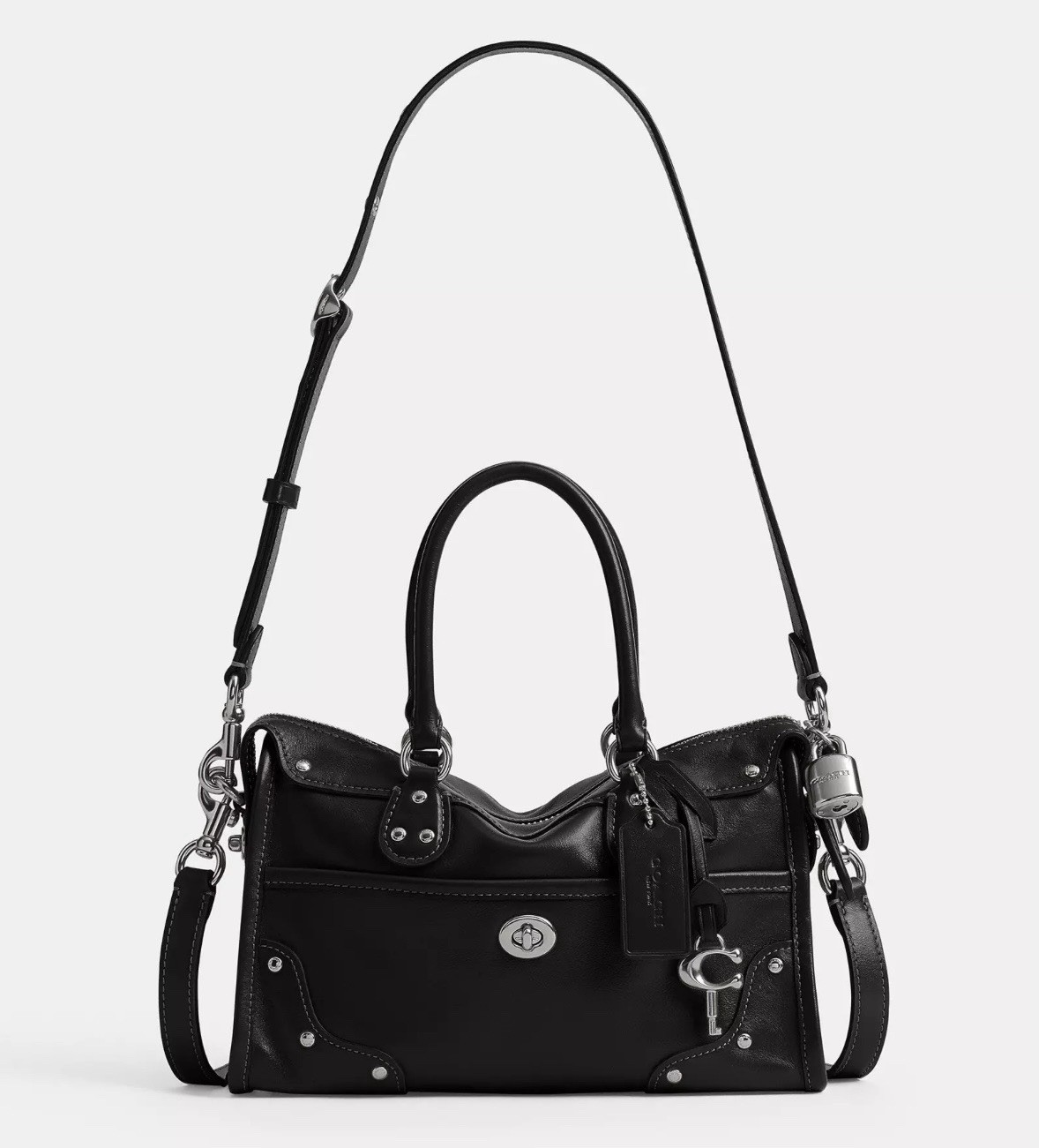 Coach Rider Satchel Bag 24 CFN69 LHBLK Black