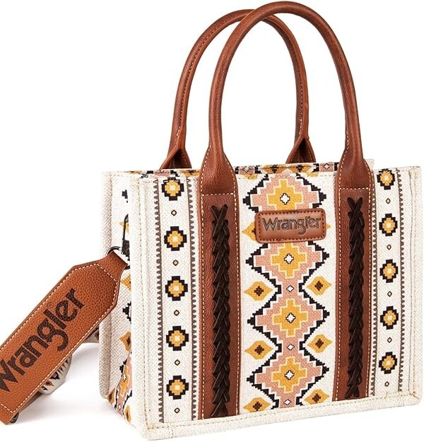Montana West Wrangler Tote Bag for Women Western Shoulder Purses Boho Aztec Satc
