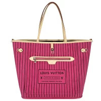 Louis Vuitton Tote Bag Reversible Rose Pink Pondicherry Neverfull Inside Out