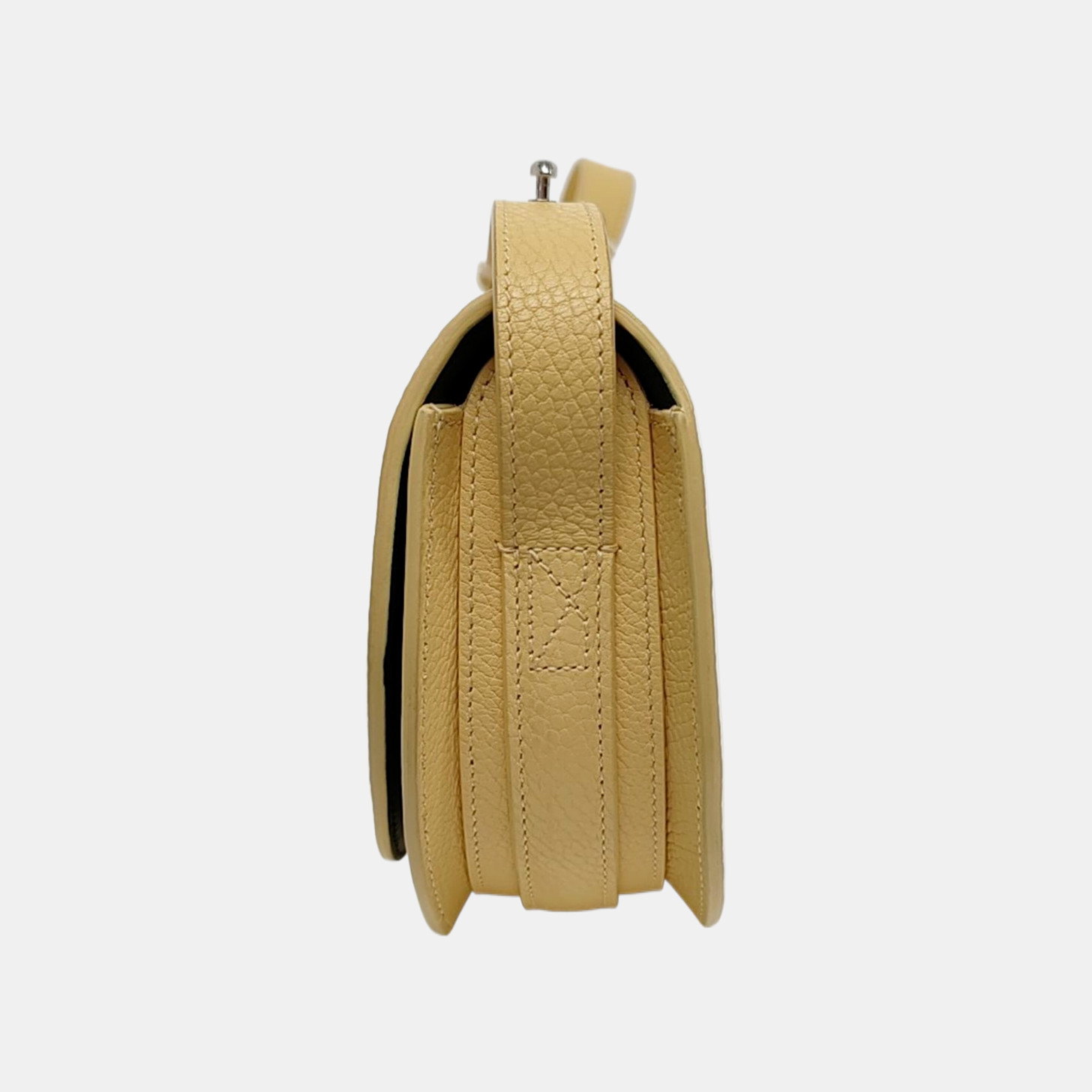 Burberry Rocking Horse Logo Embossed Flap Closure Calfskin – Excellent #Z7EJ03