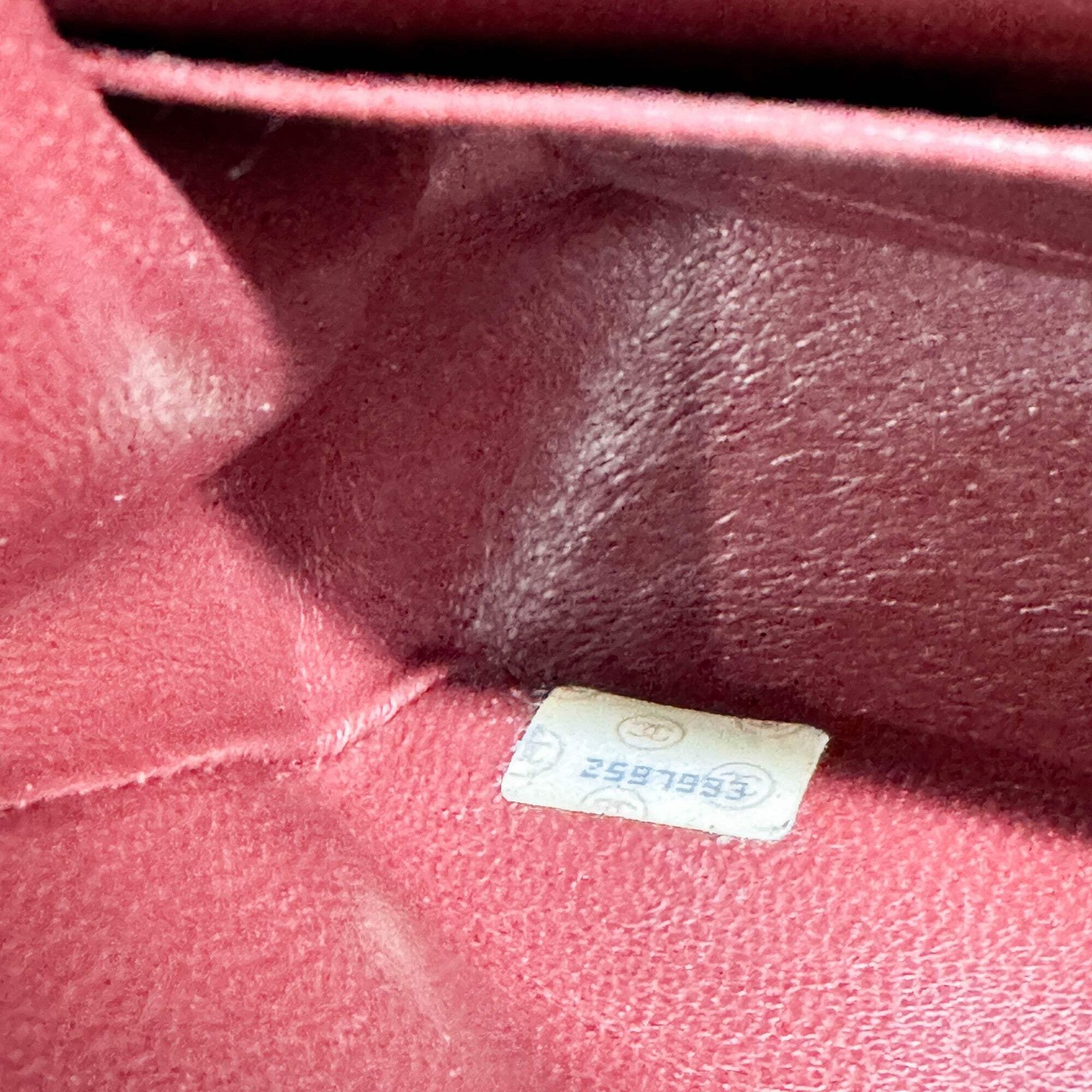 CHANEL Classic Double Flap 1991-1994 Chevron Black Leather Shoulder Bag