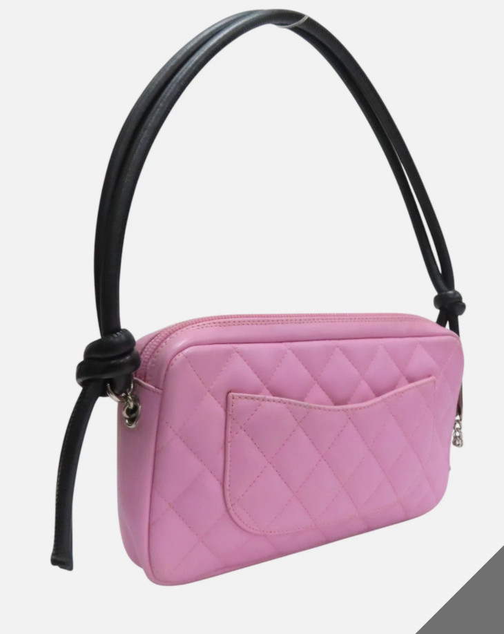 Chanel Cambon Pochette Pink Bag Authentic Great Condition Y2K