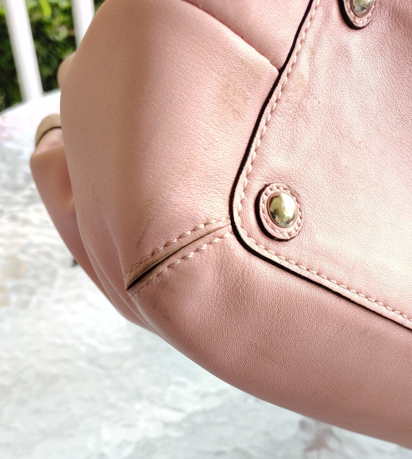 Coach LARGE F13732 Vintage Pink Soho Y2K Pleated Leather Shoulder Bag & Wallet