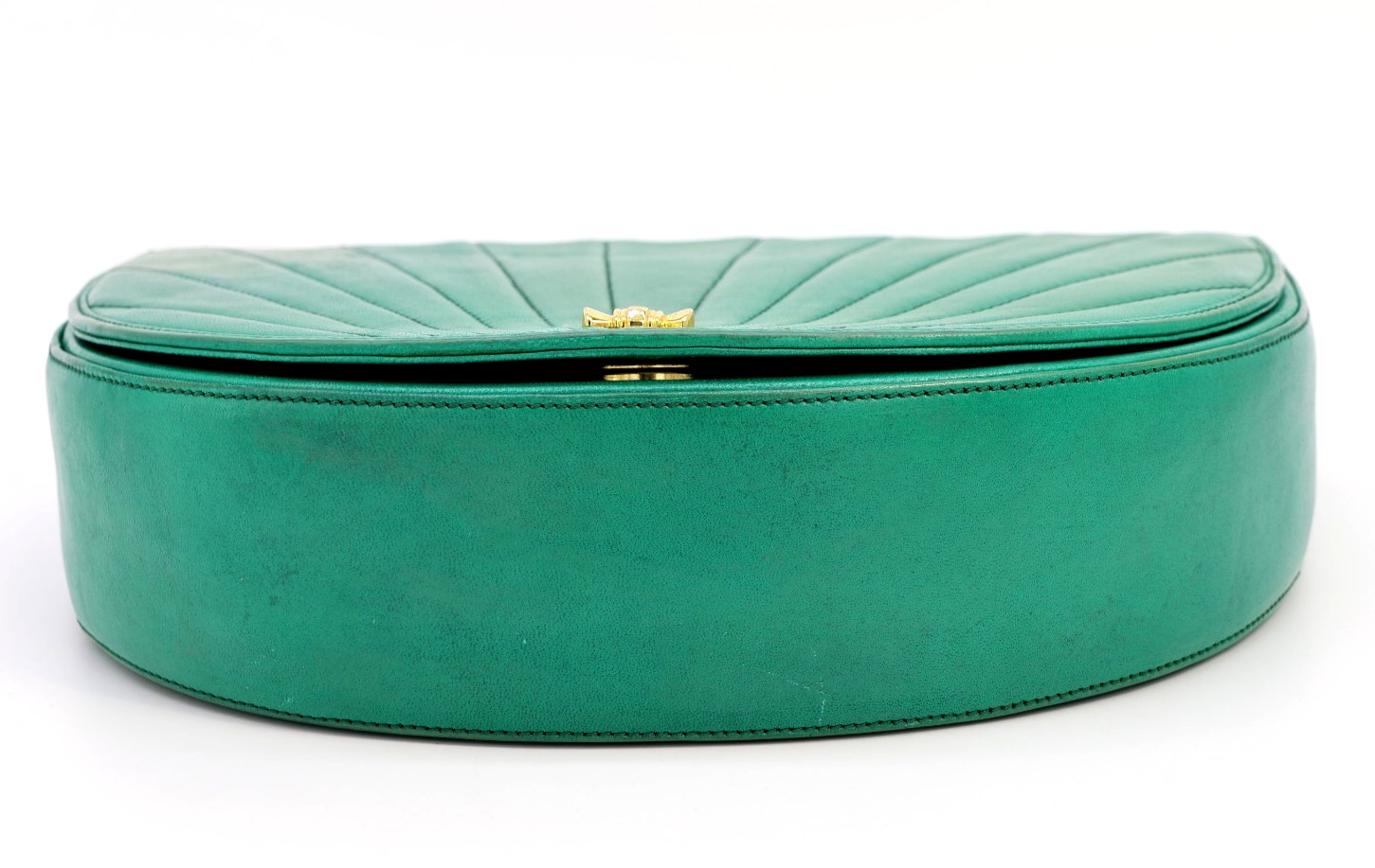 TIFFANY & CO. Vintage 2Way Lambskin Chain Shoulder Bag Tiffany Blue Authentic