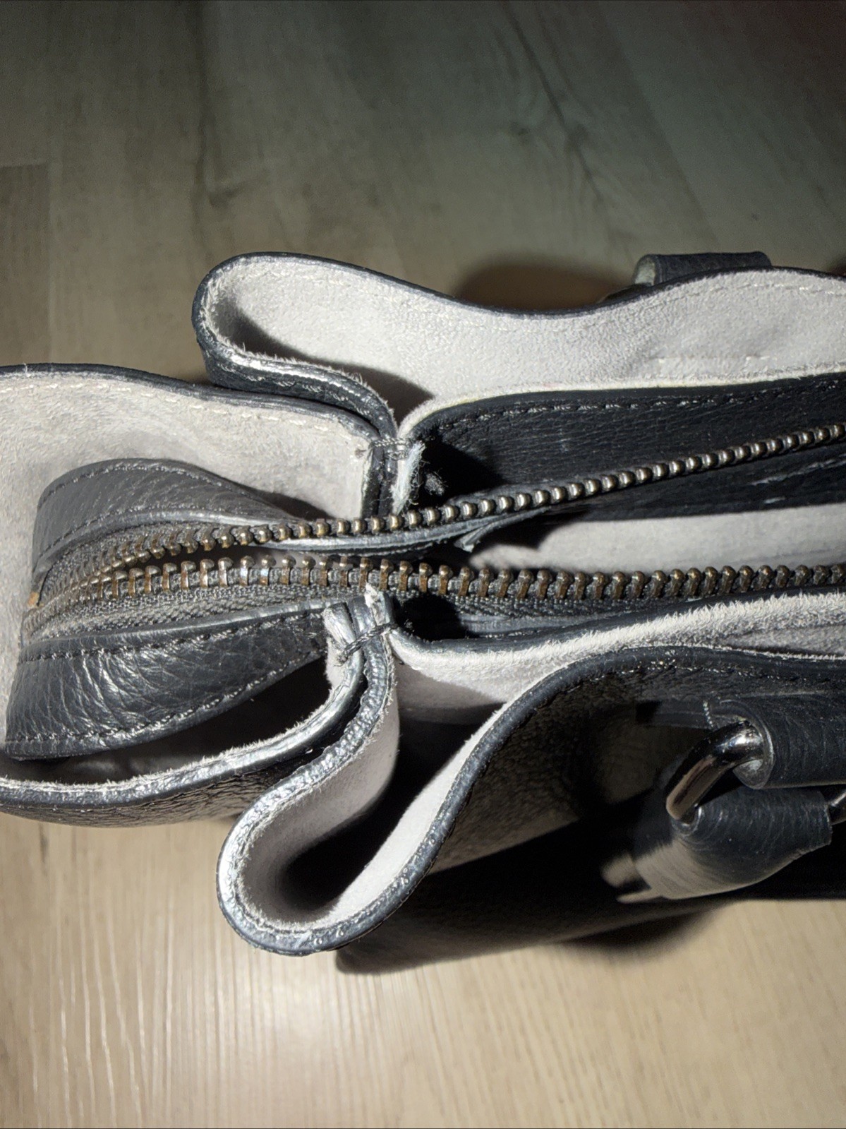 A Bellucci Black Pebble Leather Bag
