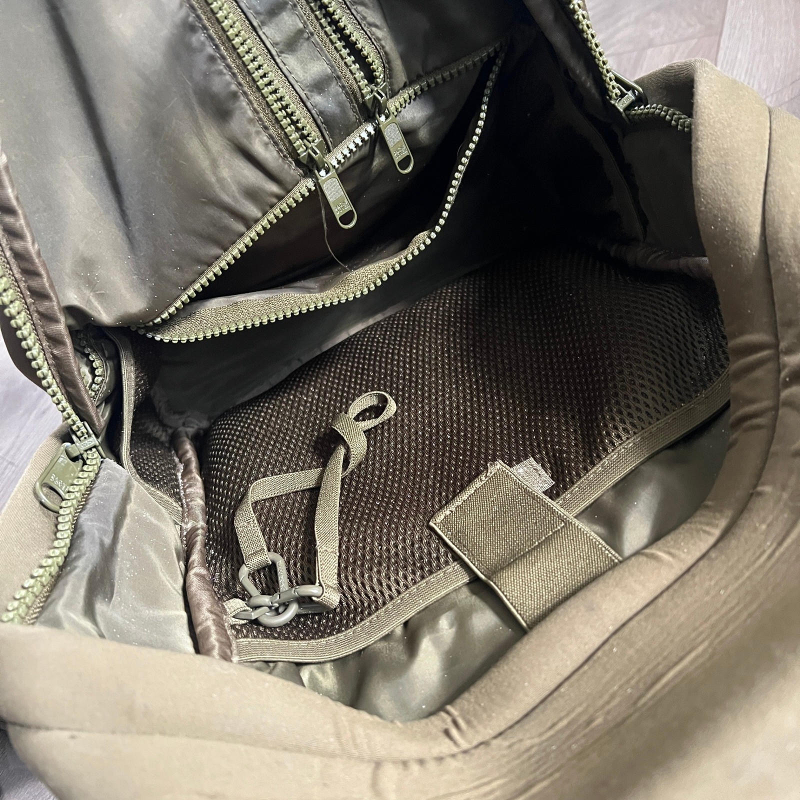 Dagne Dover Dakota Neoprene Backpack Olive Green Medium