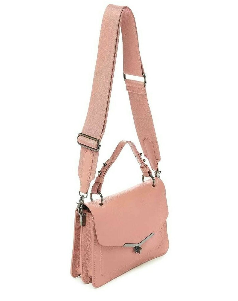 $278 NWT BOTKIER VALENTINA FLAP TOP HANDLE SATCHEL CROSSBODY BAG ROSE