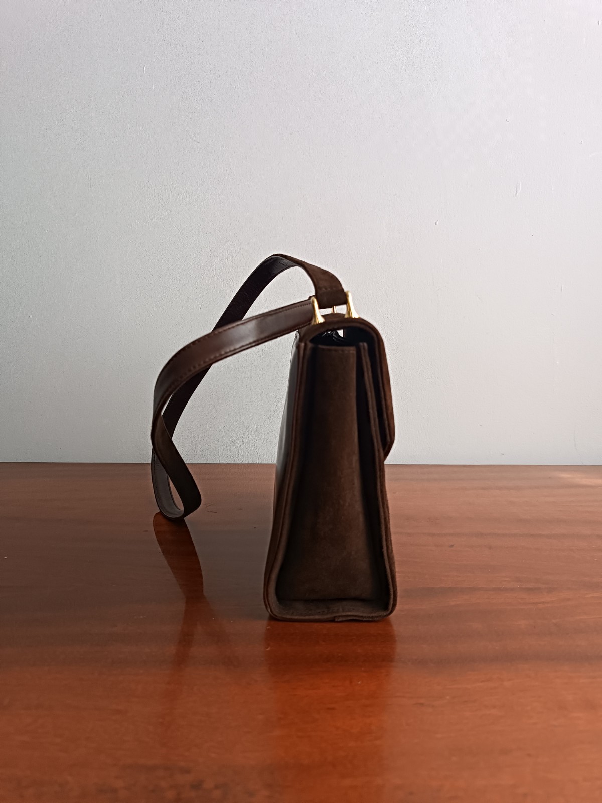 Bally Elegant Vintage Bag Genuine Suede (Made in Switzerland), 22 cm x 18 cm