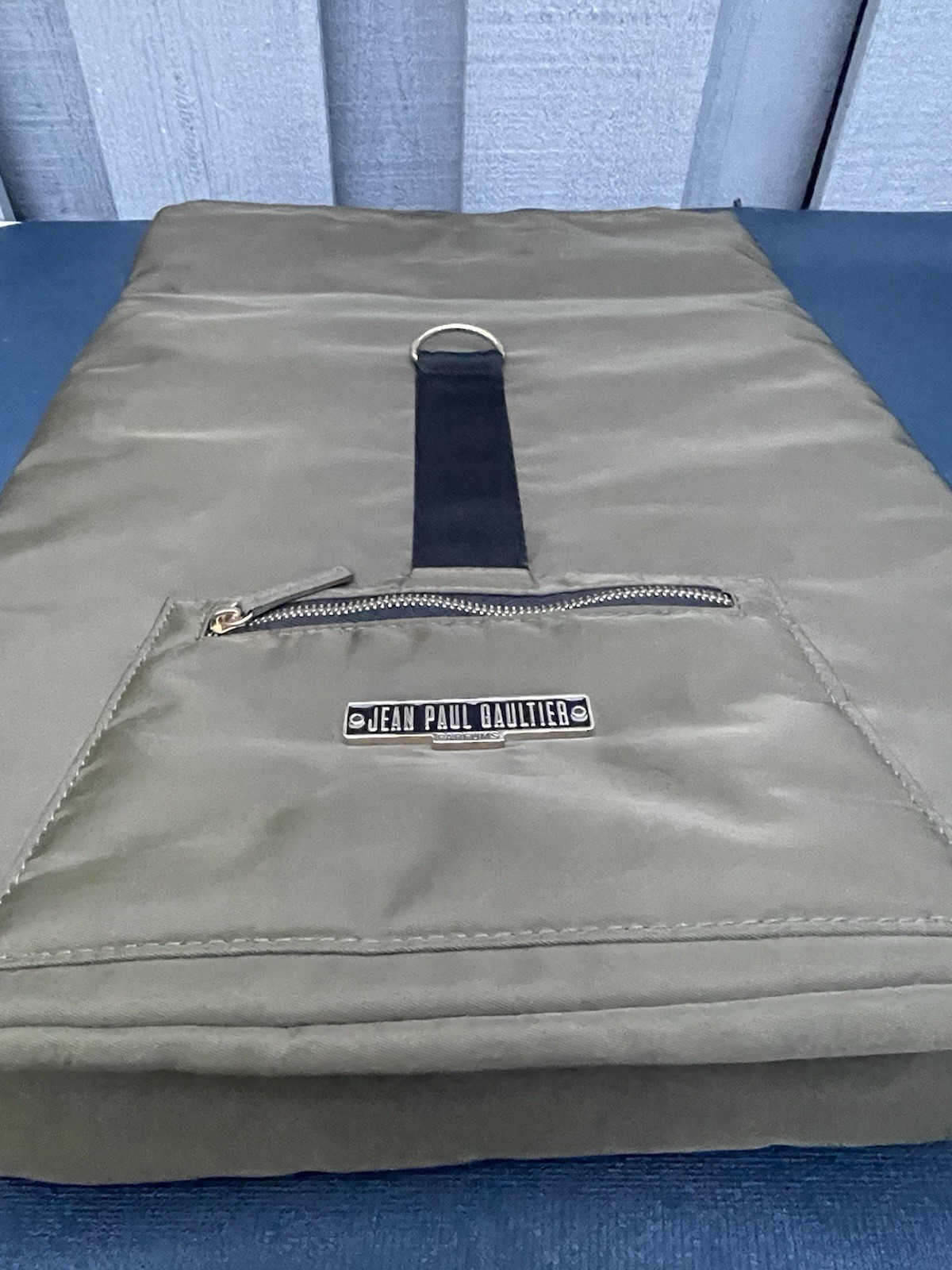 Jean Paul Gaultier Olive Green Black Roll-Top Backpack NWOT