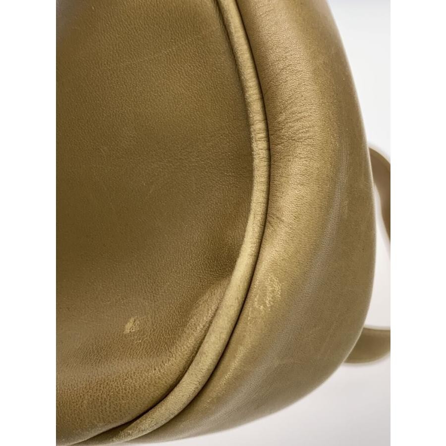 GUCCI Horsebit Shoulder bag Leather Beige Vintage Authentic From Japan