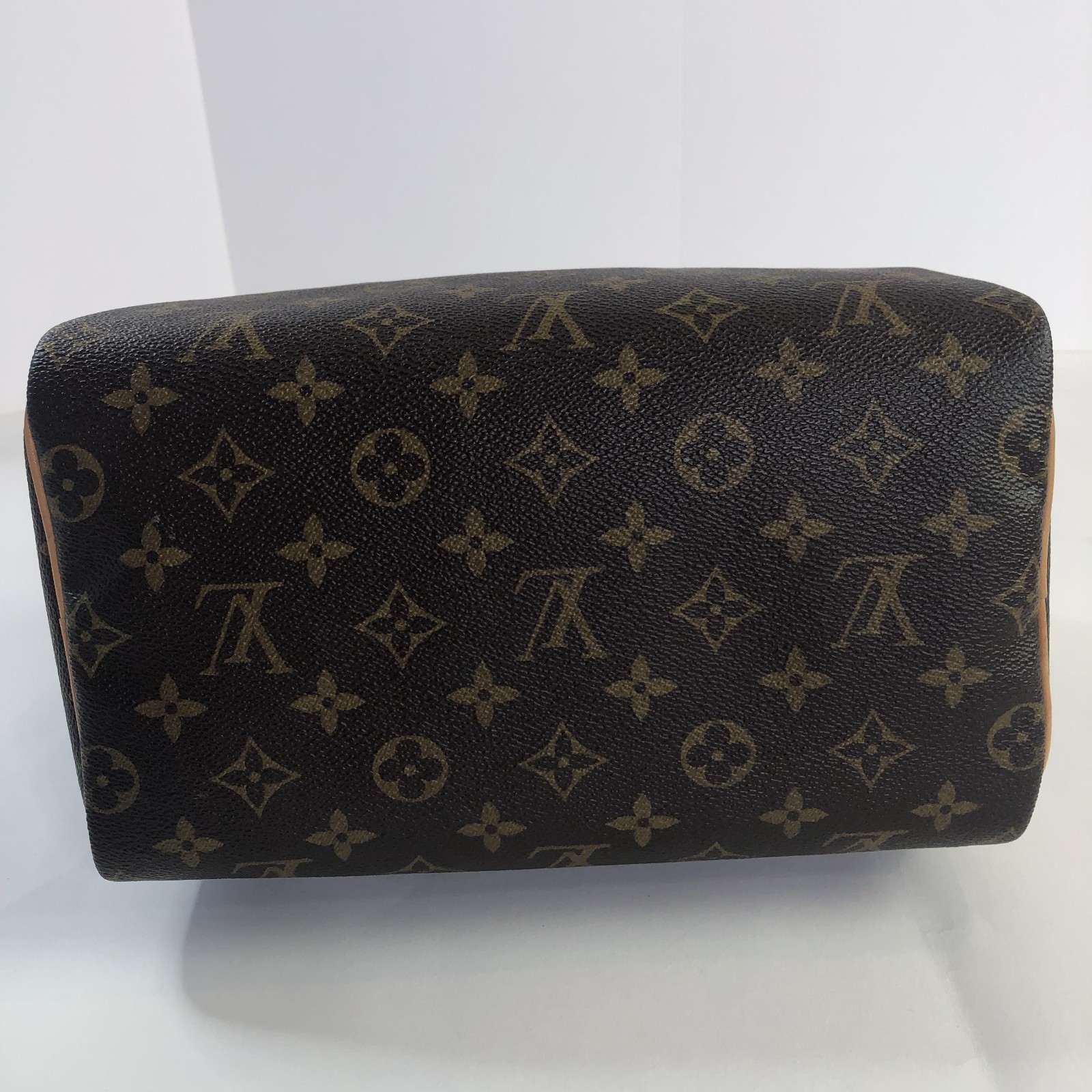 Louis Vuitton Monogram Speedy 25 Handbag Padlock/Keys Brown Made In US 2018