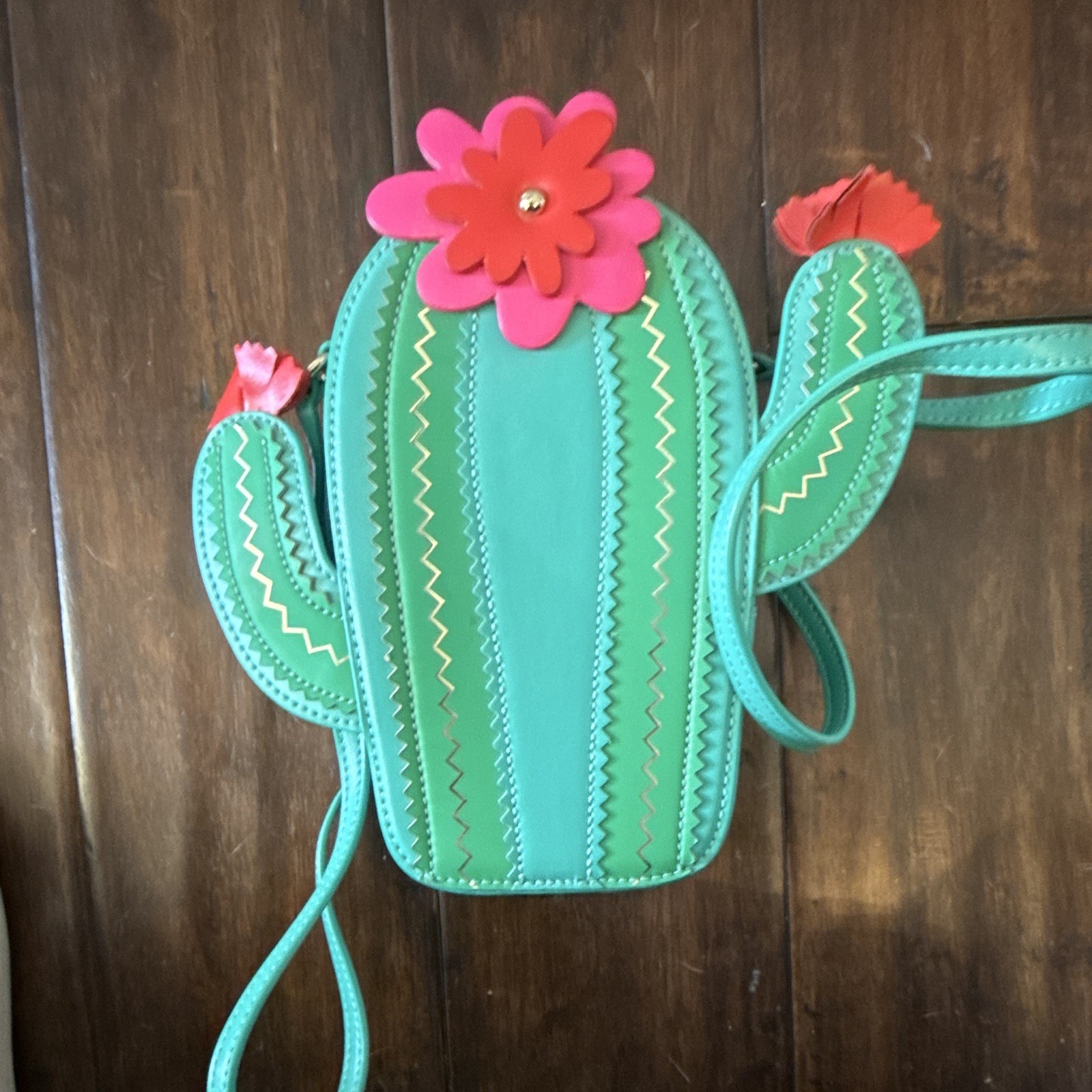 Kate Spade New York New Horizons Cactus Crossbody Bag Scenic Route Novelty Green