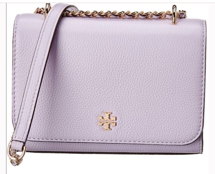TORY BURCH Carter Adjustable Shoulder Bag Crossbody Purse Purple 😻