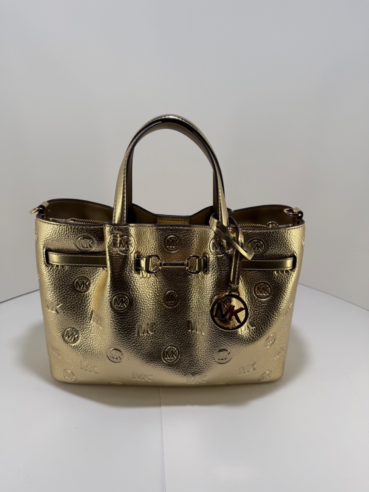 Michael Kors pale gold satchel