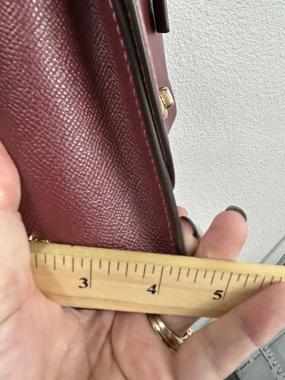 Coach Burgundy Top Handle Crossbody Shoulder Purse Tilly 76618 NWOT Pebbled