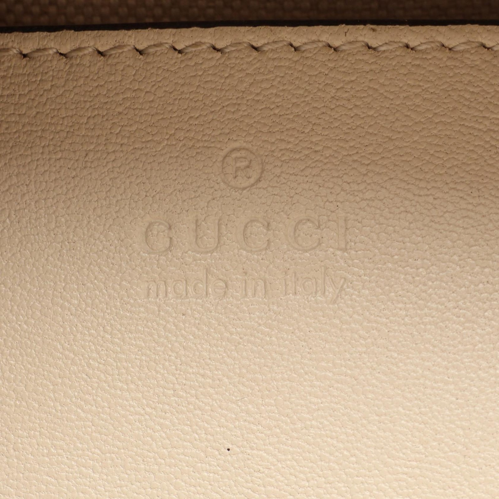 GUCCI Blondie Top Handle Shoulder Handbag 744434 leather Beige Used Women GHW